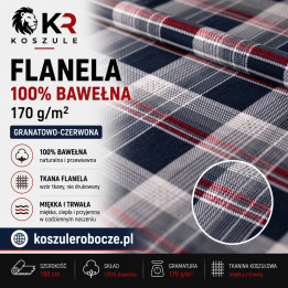 Flanela 100% bawełna 170 g/m² Person – tkanina na metry