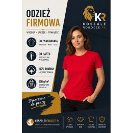 T-shirt premium 190 g/m² czerwony