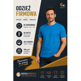 T-SHIRT PREMIUM 190 g/m²-Aqua