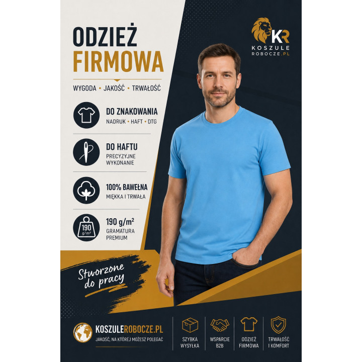 T-SHIRT PREMIUM 190 g/m²-Azzure