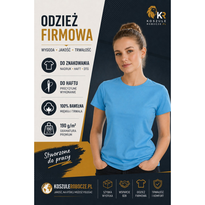 T-SHIRT PREMIUM 190 g/m²-Azzure