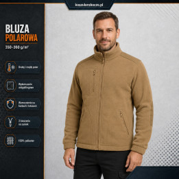 Bluza polarowa 350–360 g/m² ze wzmocnieniami