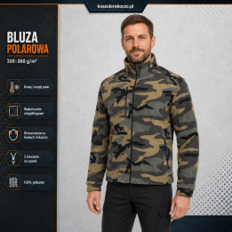 Bluza polarowa 350–360 g/m² ze wzmocnieniami