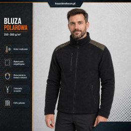 Bluza polarowa 350–360 g/m² ze wzmocnieniami