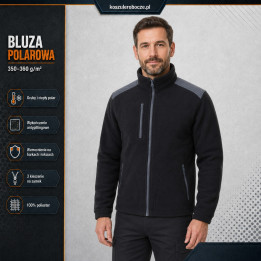 Bluza polarowa 350–360 g/m² ze wzmocnieniami