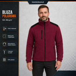 Bluza polarowa 350–360 g/m² ze wzmocnieniami