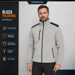Bluza polarowa 350–360 g/m² ze wzmocnieniami