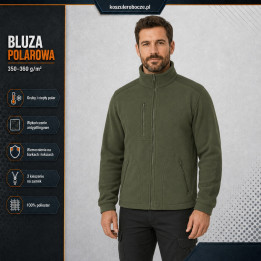 Bluza polarowa 350–360 g/m² ze wzmocnieniami