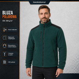 Bluza polarowa 350–360 g/m² ze wzmocnieniami