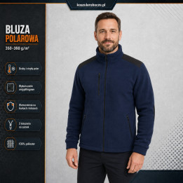 Bluza polarowa 350–360 g/m² ze wzmocnieniami