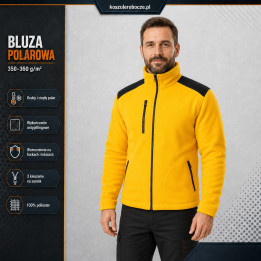Bluza polarowa 350–360 g/m² ze wzmocnieniami