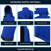 Kurtki softshell z odpinanym kapturem